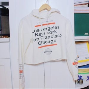 cropped travel hoodie